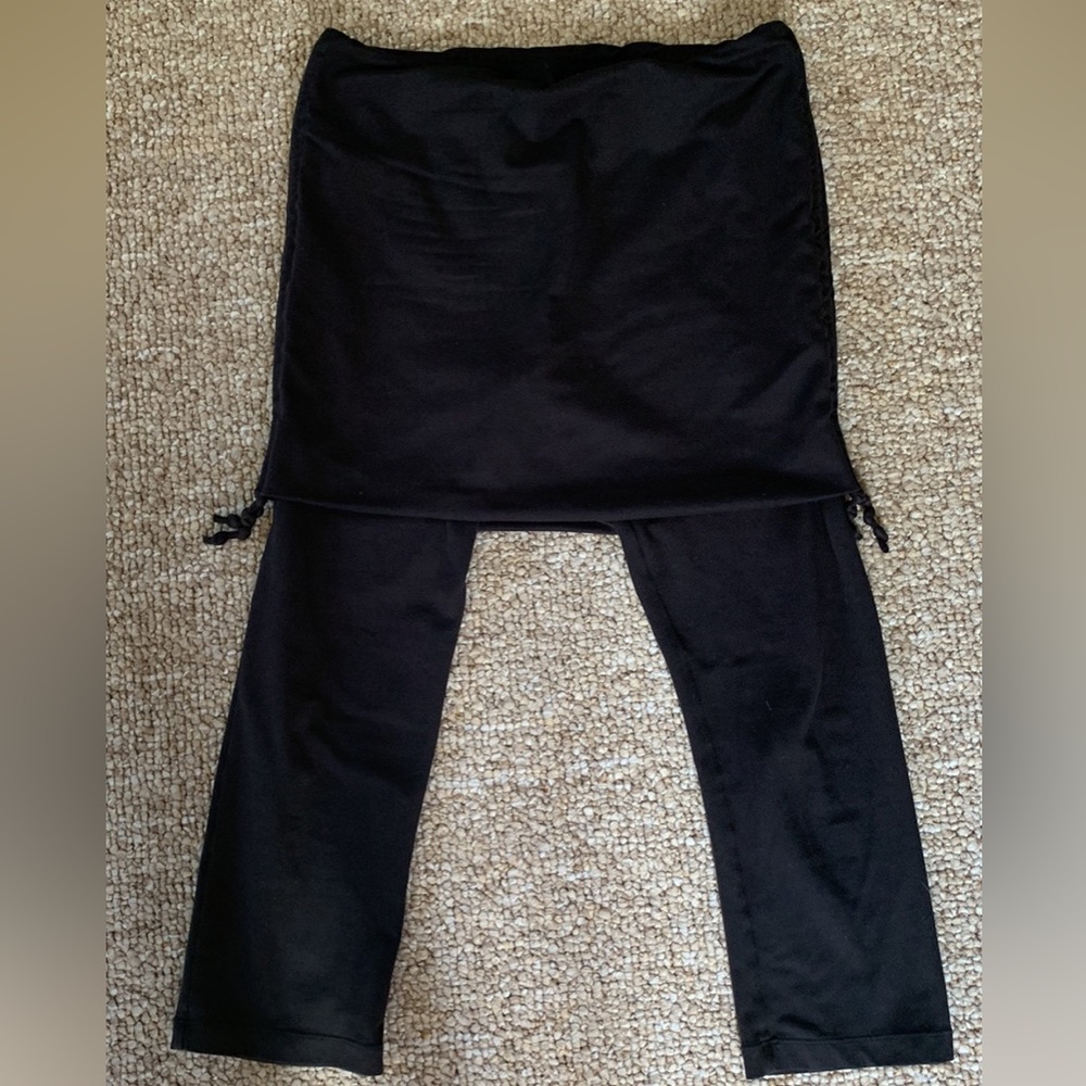 PrAna Darci leggings/skirt combo, W small (black)